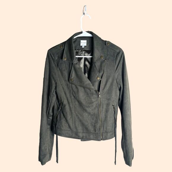 Ellison Faux Suede Moto Jacket - Picture 1 of 5